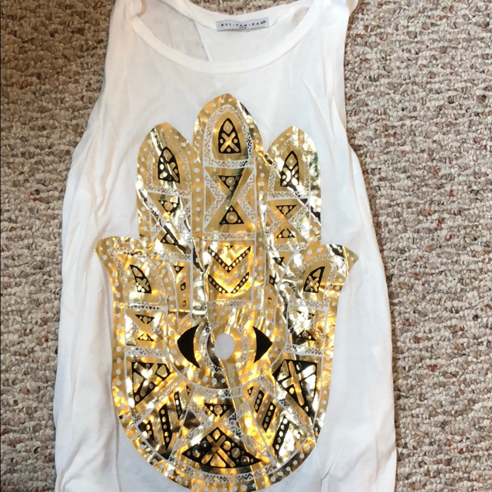 Bui- yah-kah shirt with open lower back